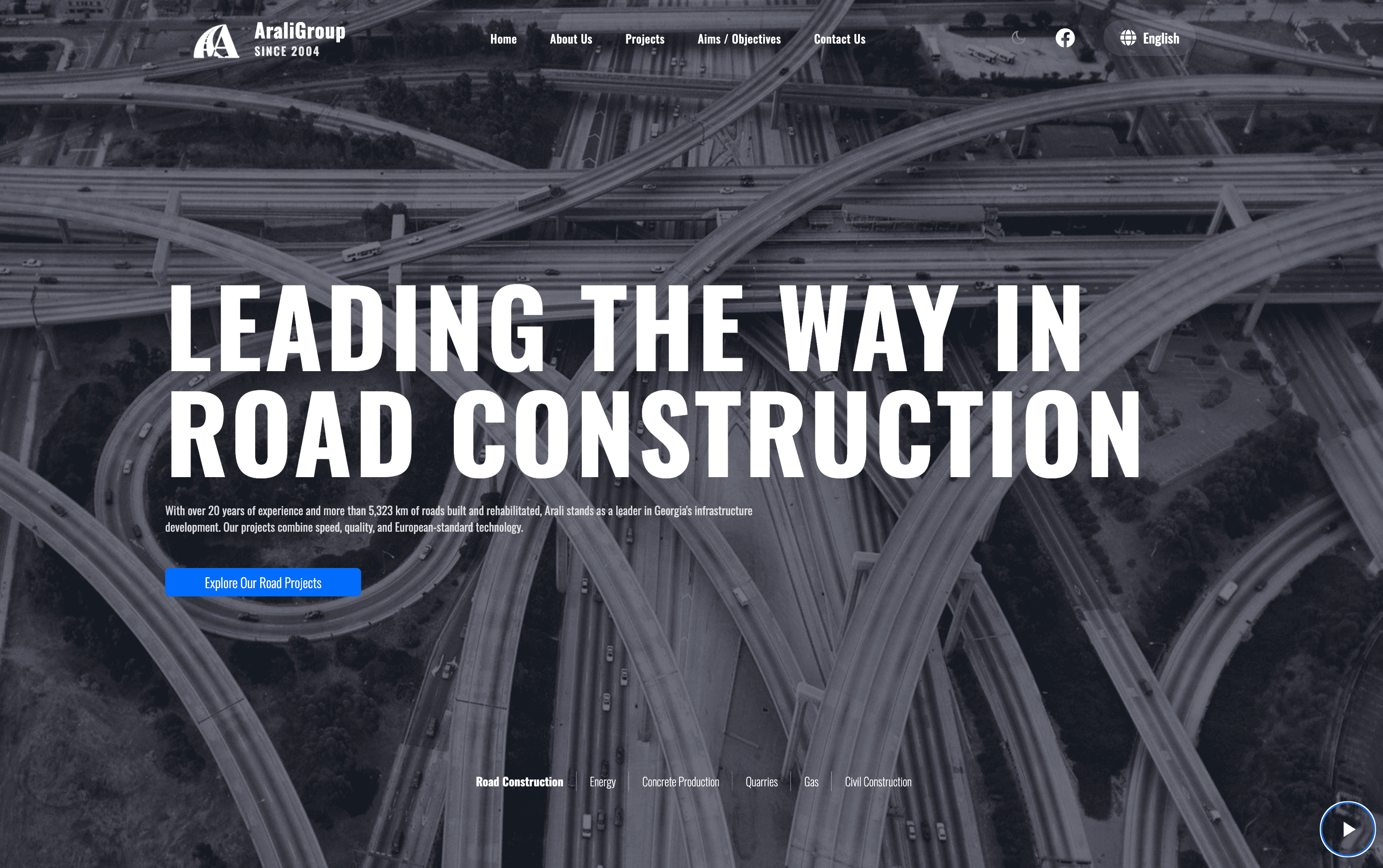 Arali Group Landing Page